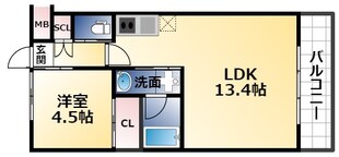 プレジオ今福鶴見の物件間取画像